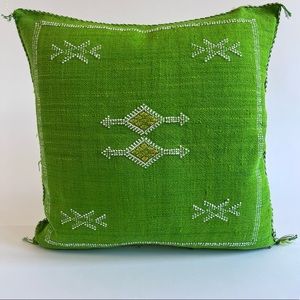 Moroccan Cactus Silk Pillow Cover 19”X19” New